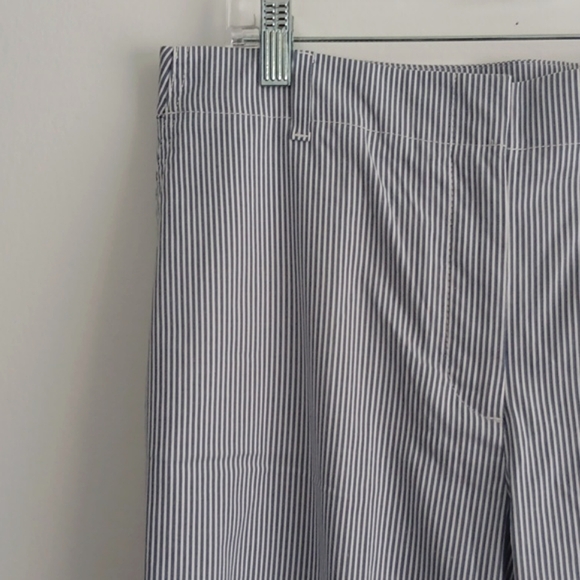 Talbots Chelsa Seersucker Flat Front Ankle Pants #2143 - Picture 3 of 7